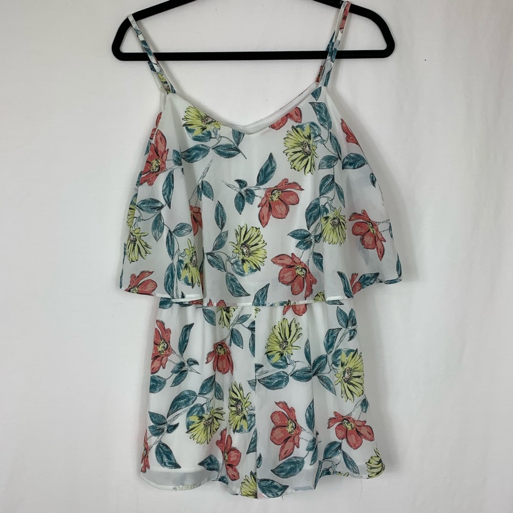 JACK Floral Romper Tank Shorts XS